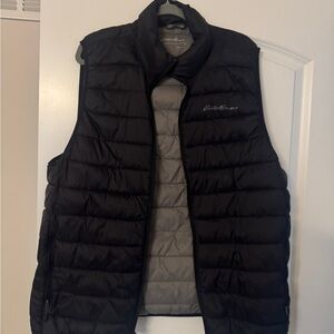 Eddie Bauer Black Quilted Vest